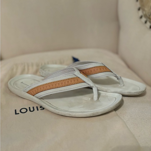 Louis Vuitton white sandals - Picture 1 of 8